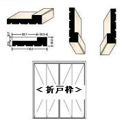 折戸用枠1組セット(2x4用）