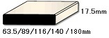 平枠単体木枠(長さ3657mm）