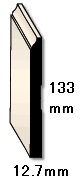 巾木H618(133x12.7x3600mm以上)ヘム